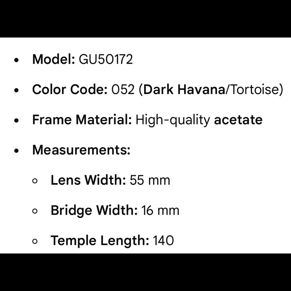 Genuine Guess Glasses